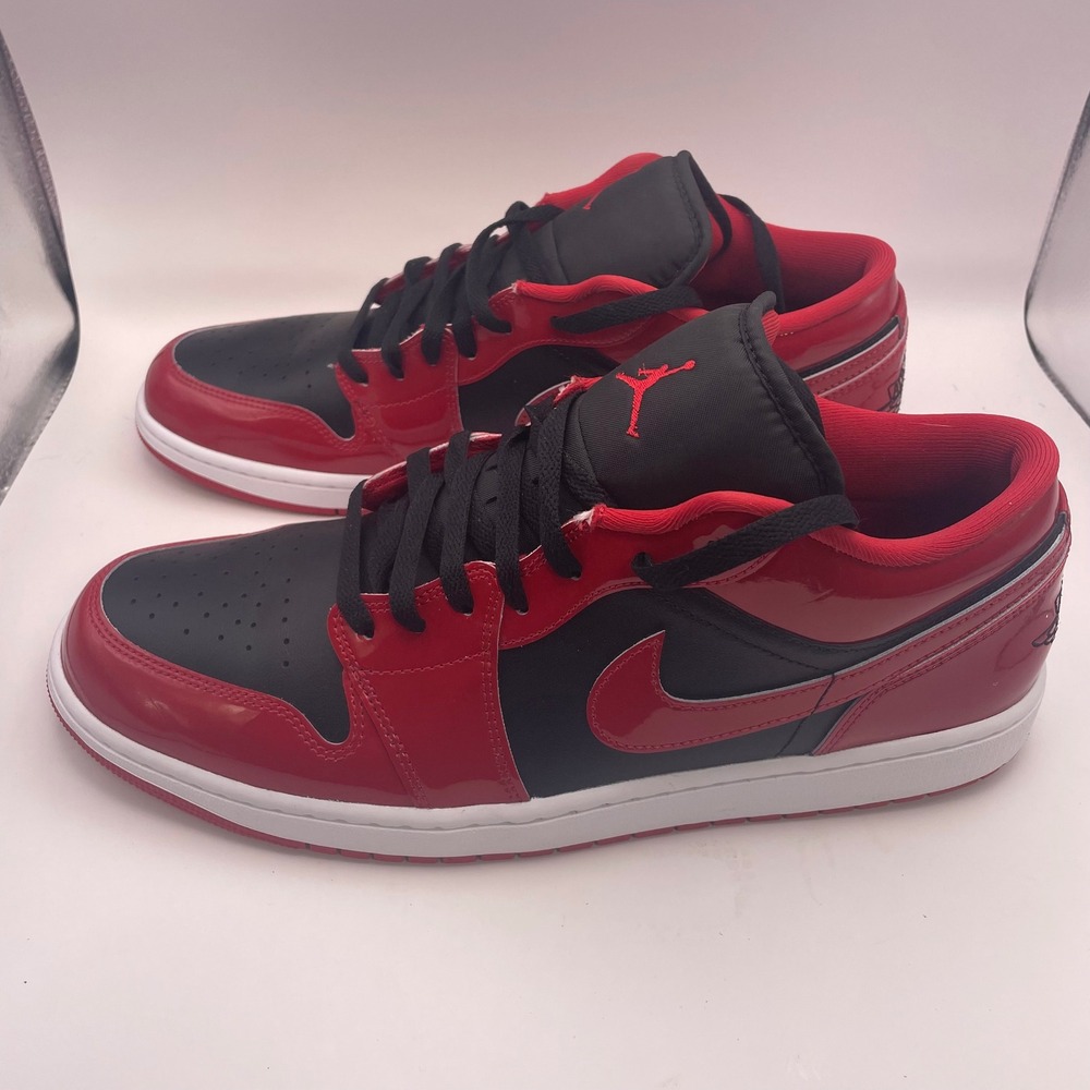 Air Jordan 1 Low SE Black Varsity Red White HV4089-006 Mens Size 14